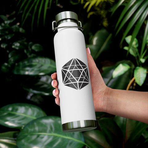 Lidded Insulated Bottle - Black Label