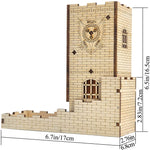 Folding Dragon Castle Dice Tower with Tray Kit