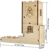 Folding Dragon Castle Dice Tower with Tray Kit