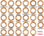 Wooden Condition Rings - 106 piece set