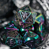 Shiny Metal Polyhedral Dice Set