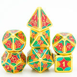 Shiny Metal Polyhedral Dice Set