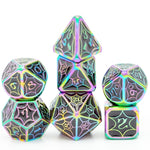Shiny Metal Polyhedral Dice Set