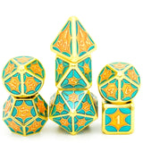 Shiny Metal Polyhedral Dice Set