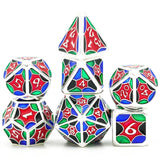 Shiny Metal Polyhedral Dice Set