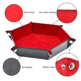 Reversible Foldable Leather Dice Rolling Tray
