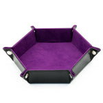 Reversible Foldable Leather Dice Rolling Tray