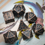 Metal Polyhedral Dice Set -  7 Pieces