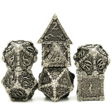 Metal Polyhedral Dice Set -  7 Pieces