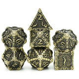 Metal Polyhedral Dice Set -  7 Pieces