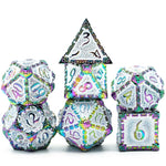 Metal Polyhedral Dice Set -  7 Pieces