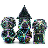 Metal Polyhedral Dice Set -  7 Pieces
