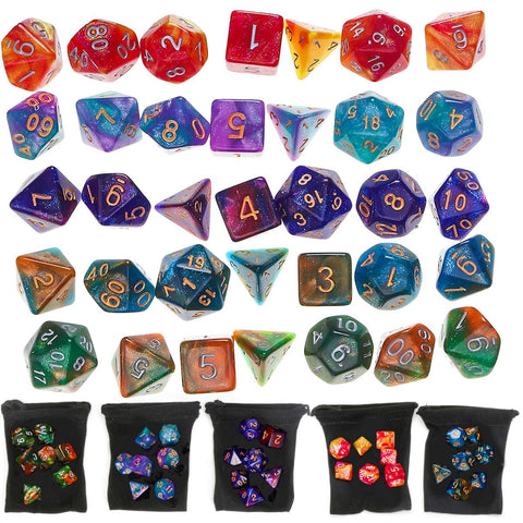 Polyhedral Dice Collection - 35 Piece