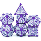 Metal Polyhedral Dice Set -  7 Pieces