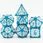 Metal Polyhedral Dice Set -  7 Pieces