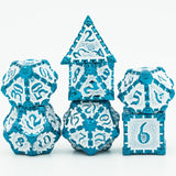 Metal Polyhedral Dice Set -  7 Pieces