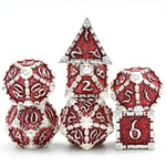 Metal Polyhedral Dice Set -  7 Pieces