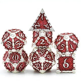 Metal Polyhedral Dice Set -  7 Pieces