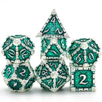 Metal Polyhedral Dice Set -  7 Pieces