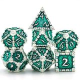 Metal Polyhedral Dice Set -  7 Pieces