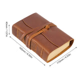 Genuine Leather Campaign Journal - 200 blank sheets