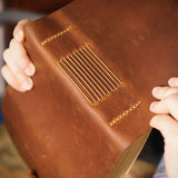 Genuine Leather Campaign Journal - 200 blank sheets