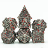 Metal Polyhedral Dice Set -  7 Pieces