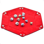 Reversible Foldable Leather Dice Rolling Tray